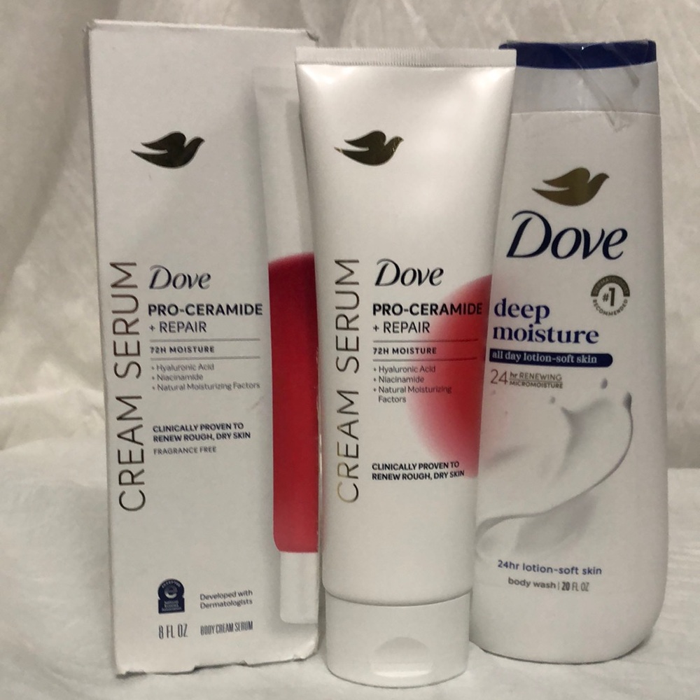 Dove Pro-Ceramide Repair Cream Serum and Body Wash